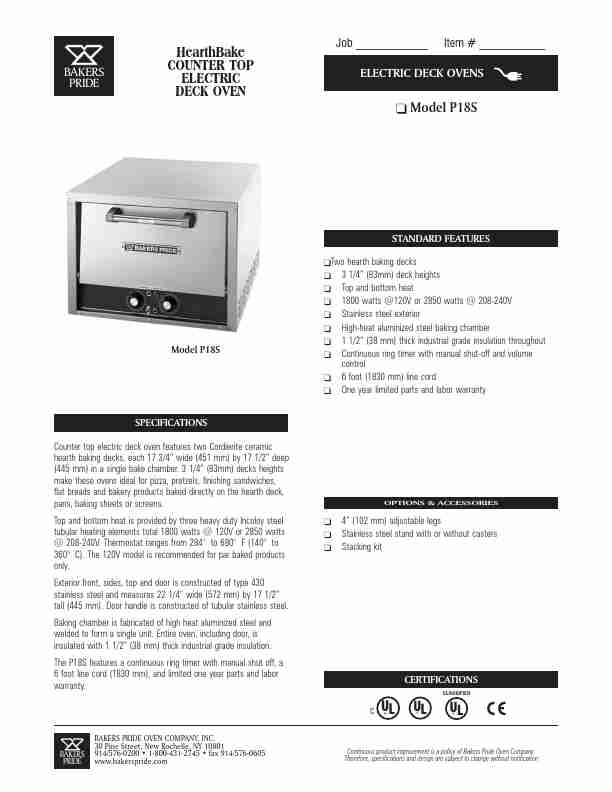 Bakers Pride Oven Oven P18S-page_pdf